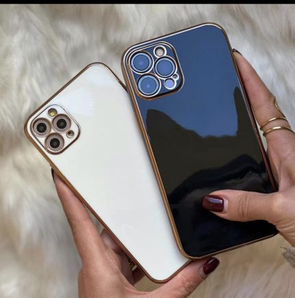 قاب گوشی iPhone 13 Promax آیفون ژله ای مای کیس Gold Line