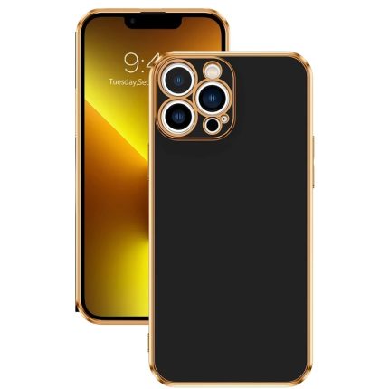 قاب گوشی iPhone 11 Pro آیفون ژله ای مای کیس Gold Line دور طلایی