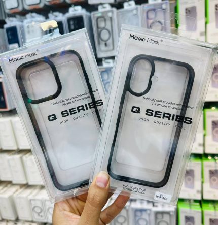 قاب مجیک ماسک Magic Mask مدل Q series شفاف مناسب برای آیفون 16 پرو