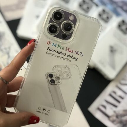 قاب آیفون 13 پرو مکس ژله ای شفاف محافظ لنز دوربین iPhone 13 Pro Max